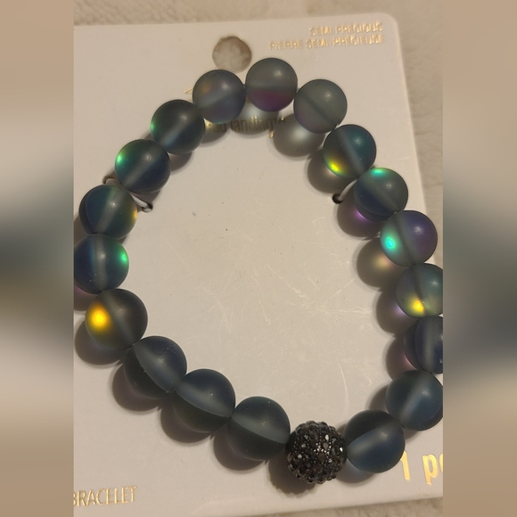 NWT Signature Bead Landing Bracelet Black Moonstone - Picture 3 of 3